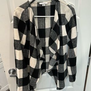 BLack and white cardigan